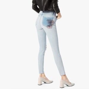Joe’s • The Charlie High-Rise Skinny jeans light wash Kelis floral painted